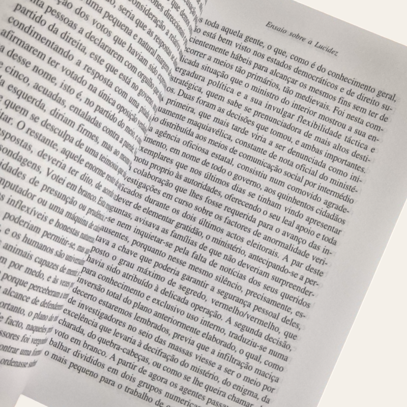 Ensaio sobre a Lucidez - Primeira edição