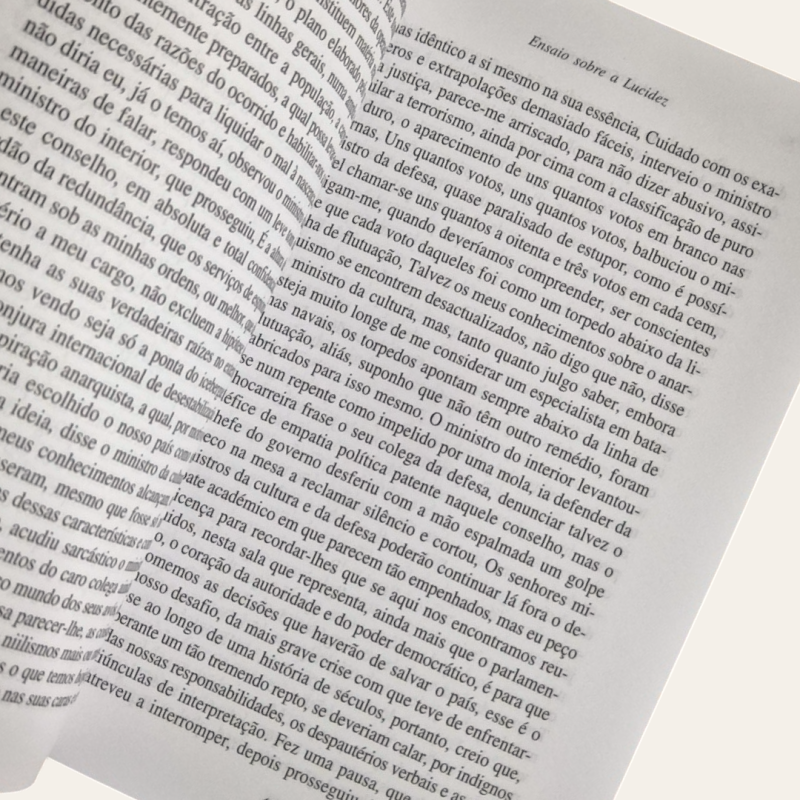 Ensaio sobre a Lucidez - Primeira edição