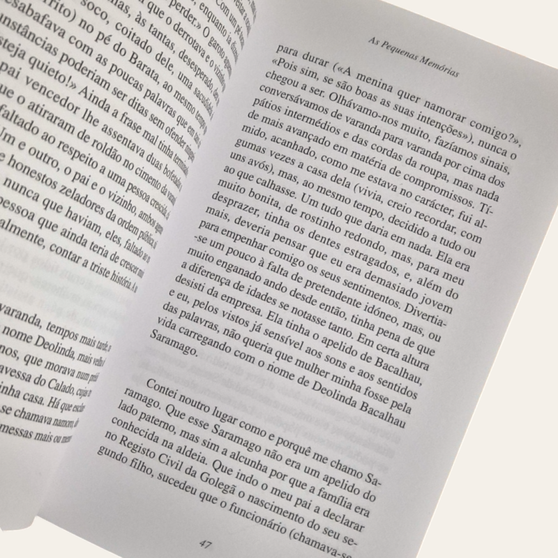 As Pequenas Memórias - Primeira Edição