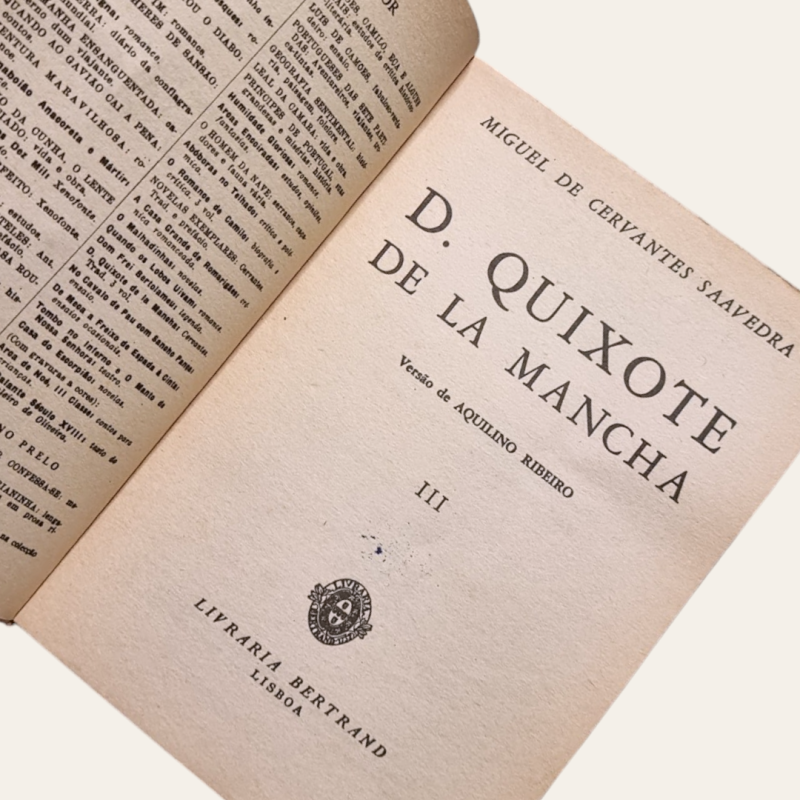 D. Quixote de La Mancha (3 volumes)