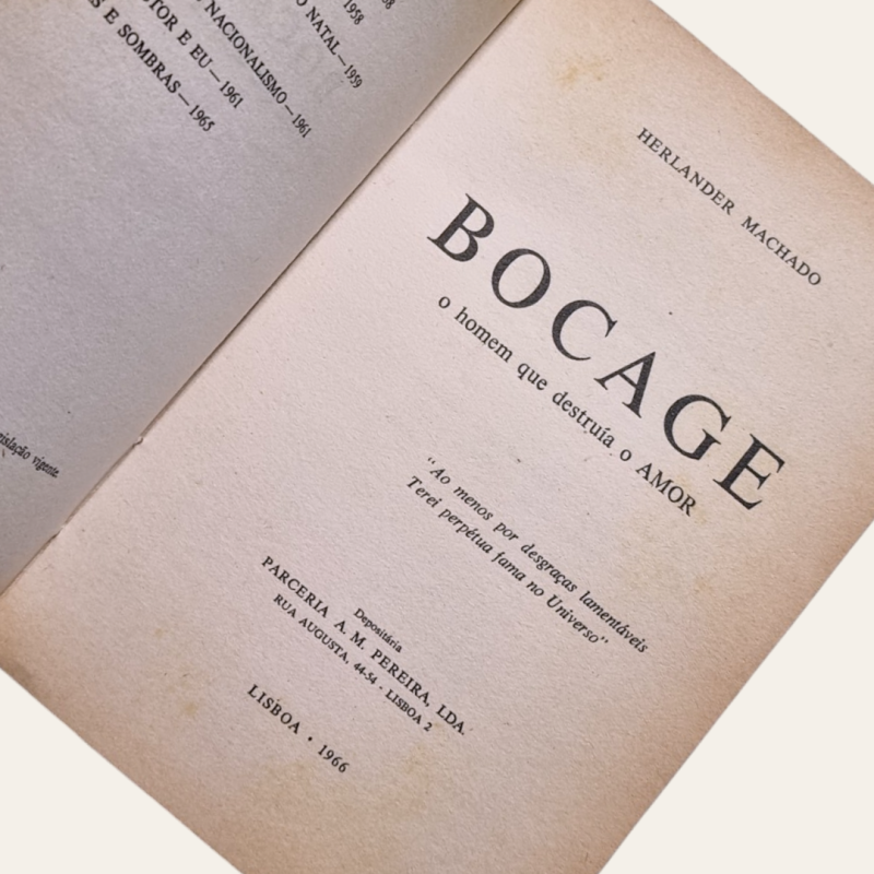 Bocage - O Homem que Destruía o amor