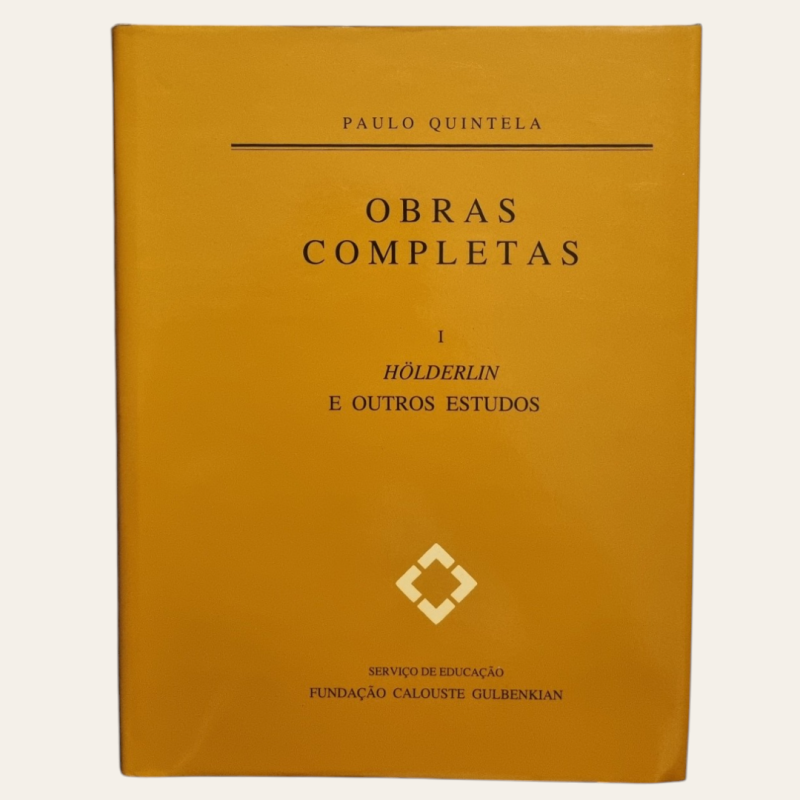 Obras Completas I - Hölderlin e Outros Estudos