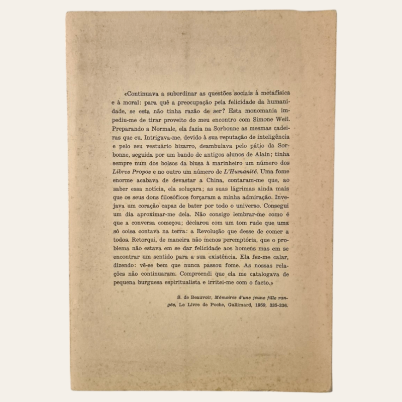 Conhecer Simone Weil
