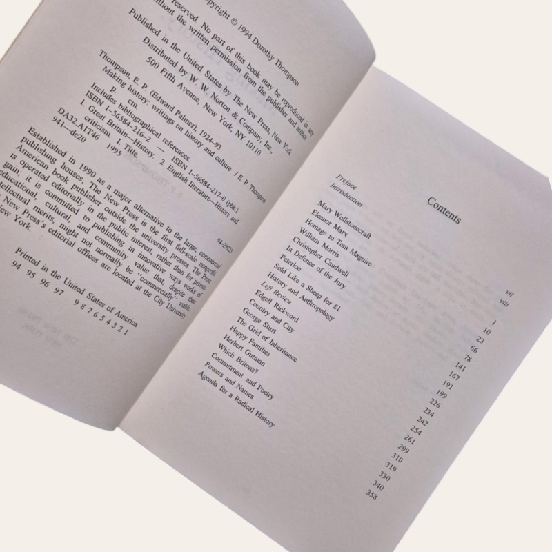 Making History: Writings on History and Culture