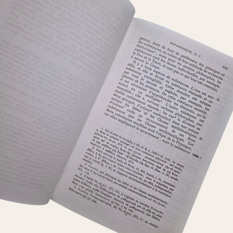 La Métaphysique - Tome I (lendo-se "Tome II" no interior)