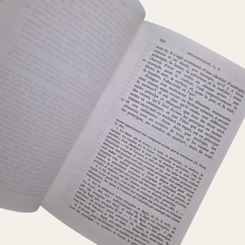 La Métaphysique - Tome I (lendo-se "Tome II" no interior)