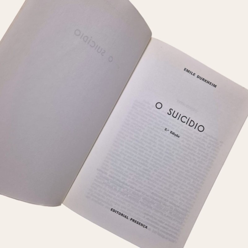 O Suicídio - Estudo Sociológico