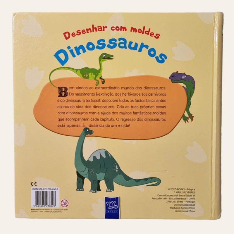 Desenhar com Moldes Dinossauros