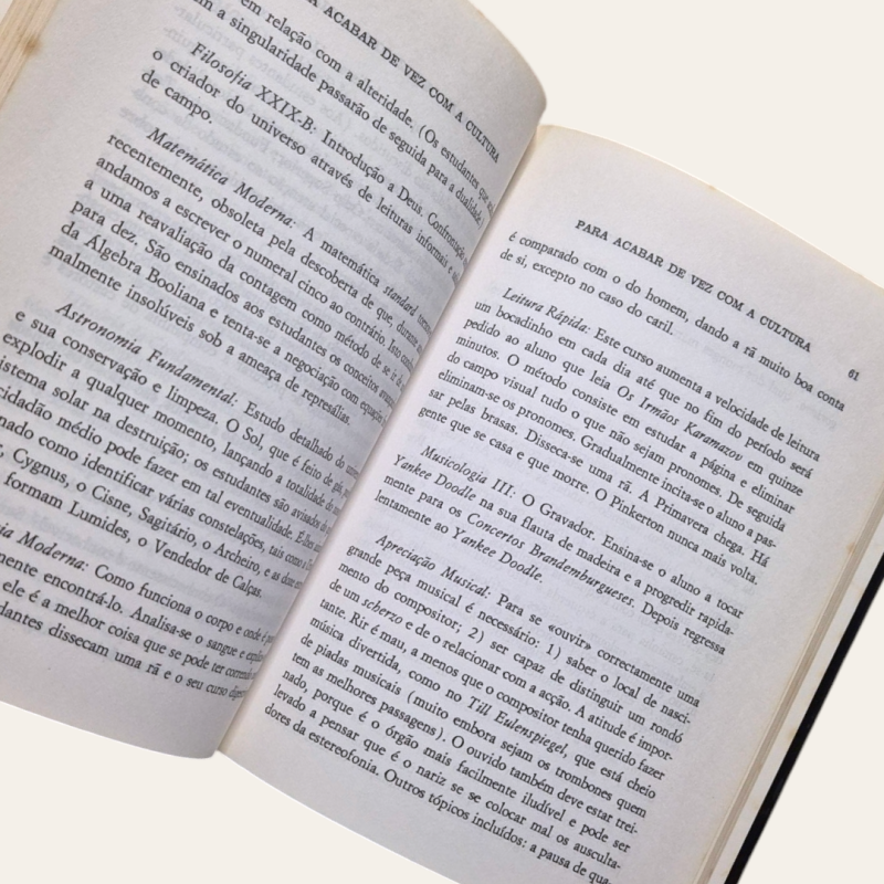 Para Acabar de Vez com a Cultura