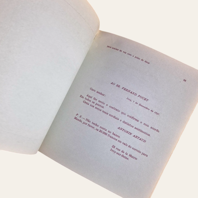 Para Acabar de vez com o Juízo de Deus / O Teatro da Crueldade