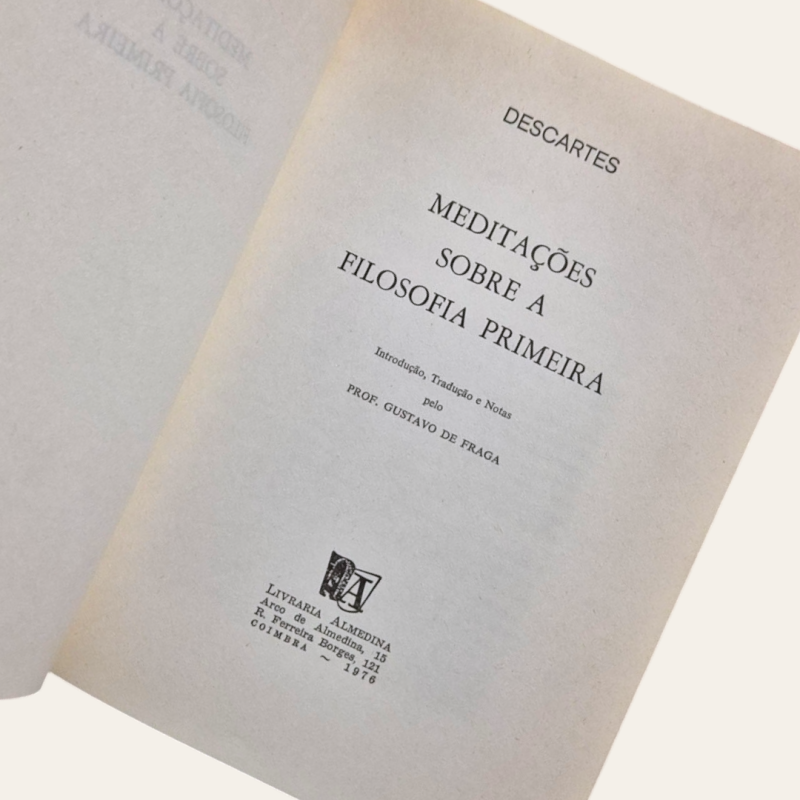Meditações Sobre a Filosofia Primeira
