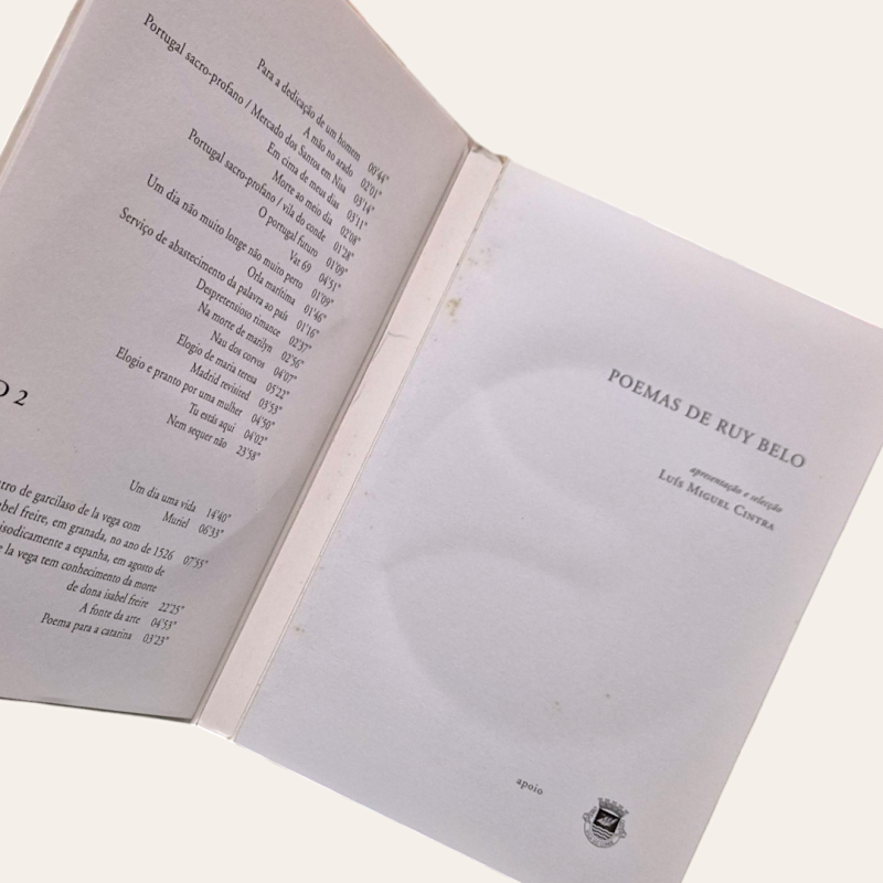 Poemas de Ruy Belo ditos por Luís Miguel Cintra