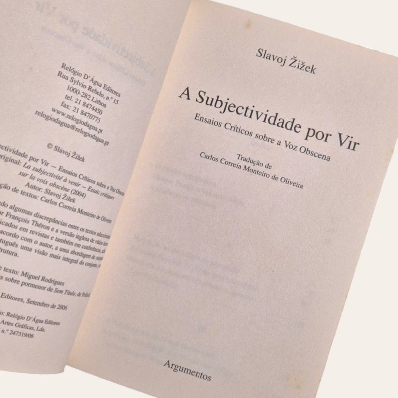 A Subjectividade Por Vir