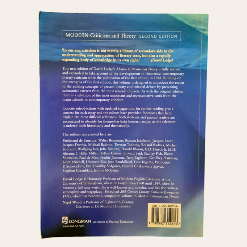 Modern Criticism and Theory