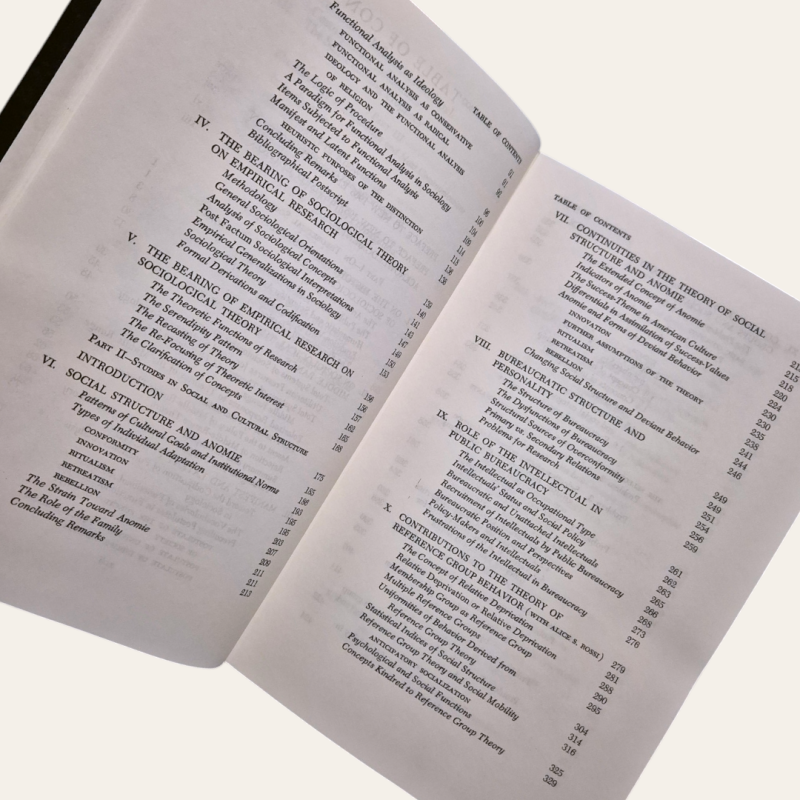 Social Theory and Social Structure