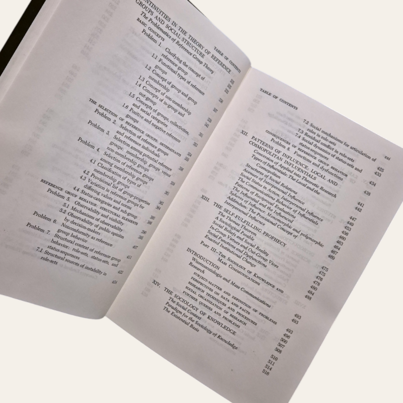 Social Theory and Social Structure