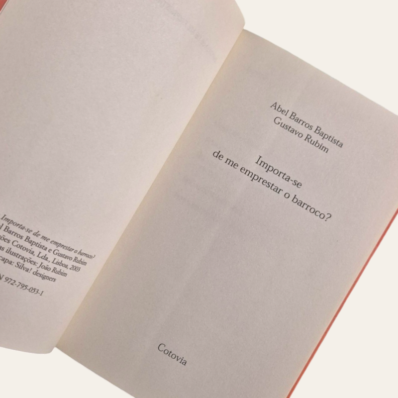 Importa-se de Me Emprestar o Barroco?