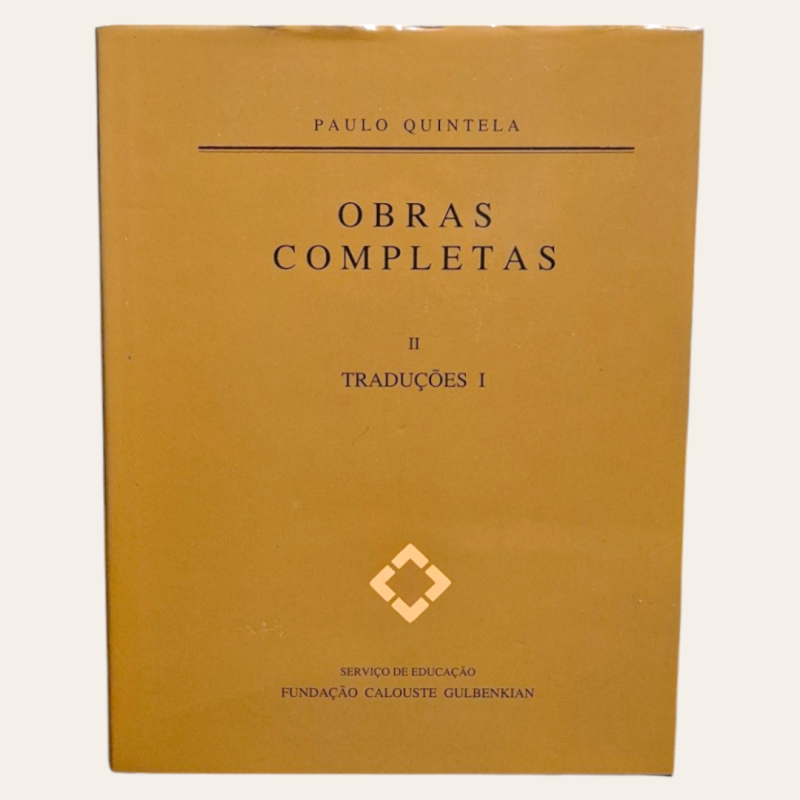 Obras Completas II - Traduções I