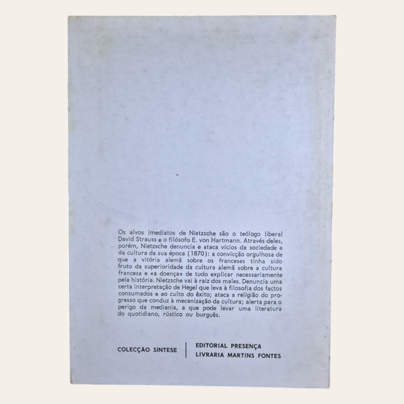 Considerações Intempestivas