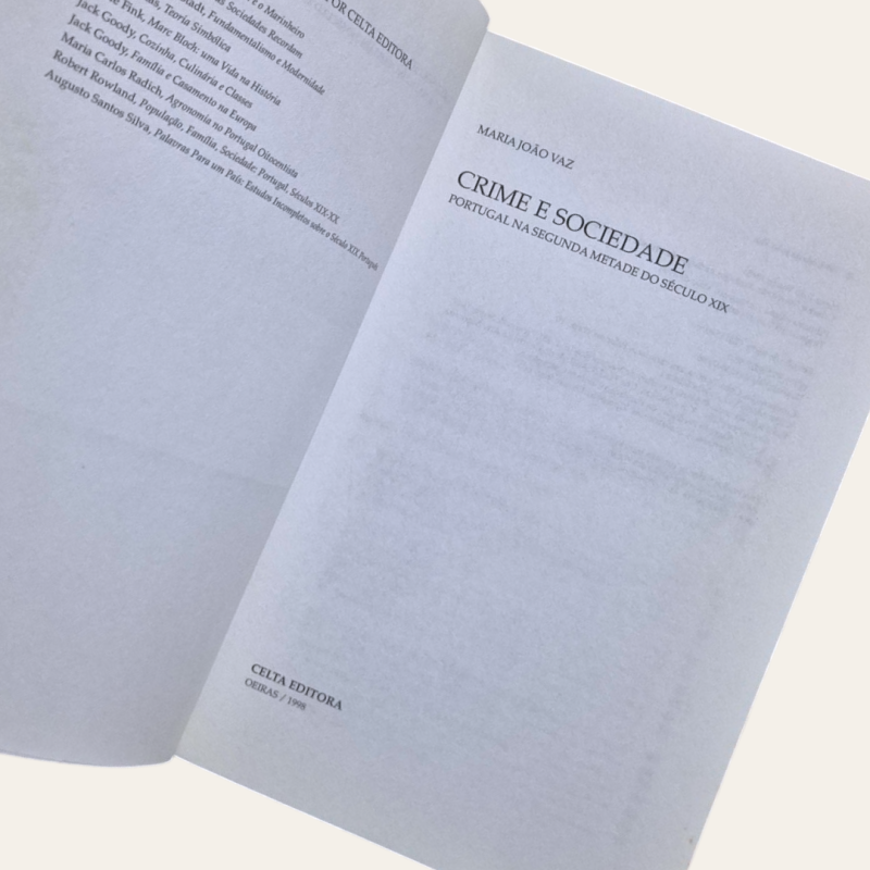 Crime e Sociedade