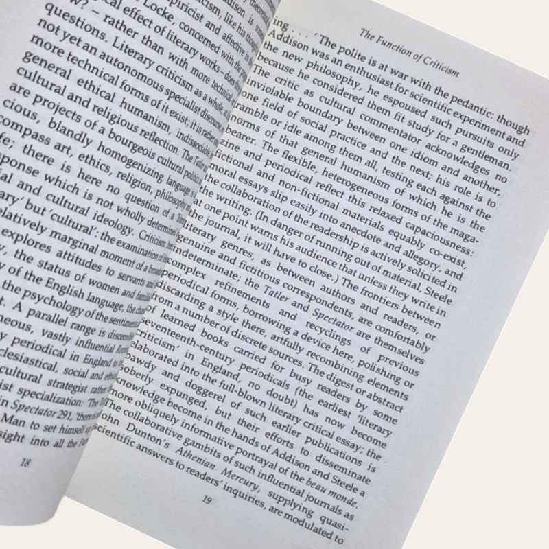 The Function of Criticism