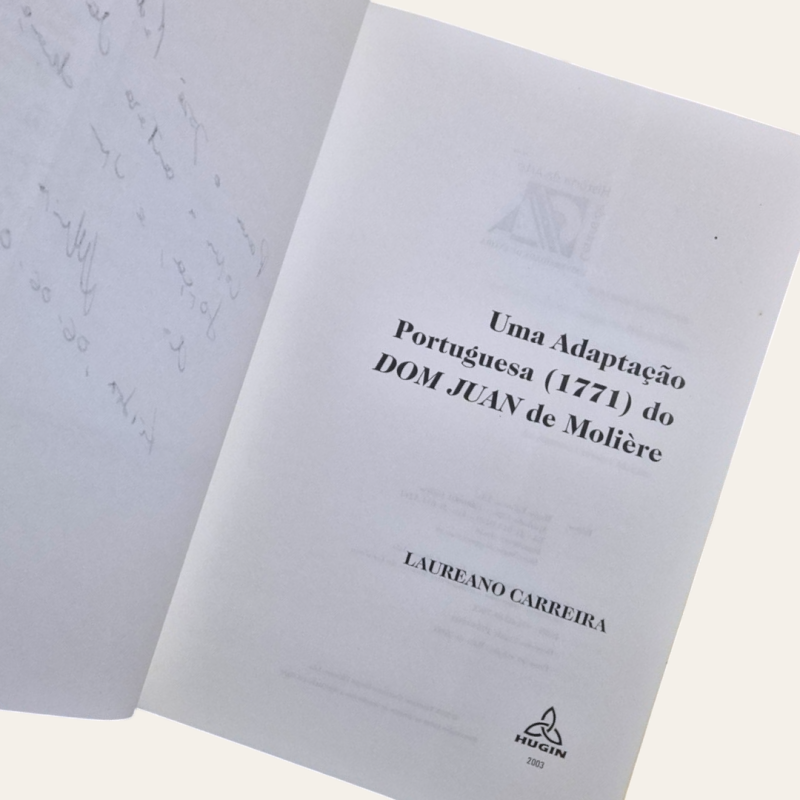Uma Adaptação Portuguesa (1771) do DOM JUAN de Moliére
