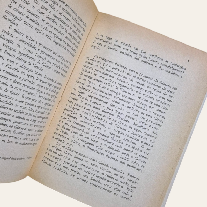 A Filosofia como Ciência de Rigor