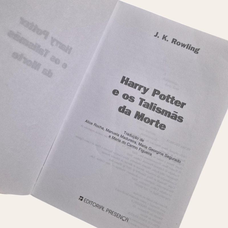 Harry Potter e os Talismãs da Morte - 1ª edição