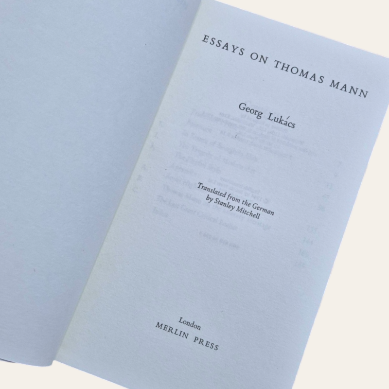 Essays on Thomas Mann