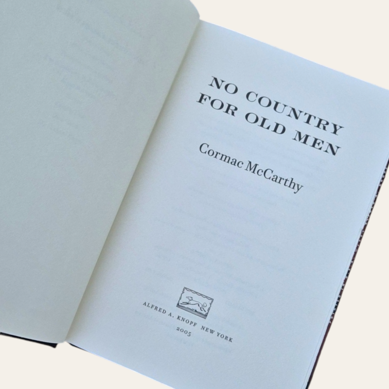 No Country For Old Men - Primeira Edição