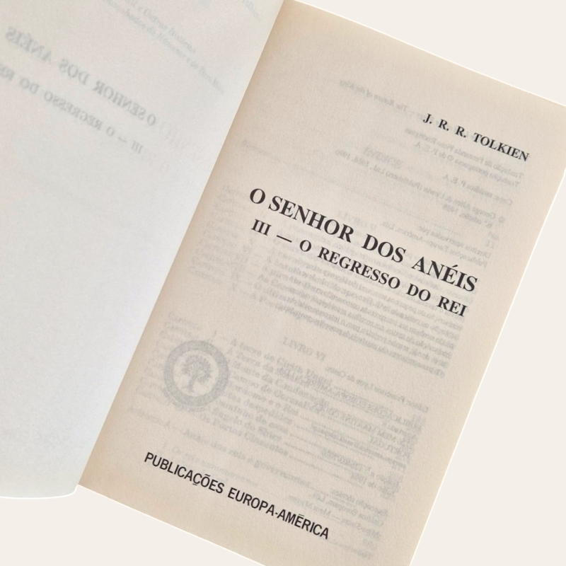 O Regresso do Rei - O Senhor dos Anéis (Vol III)