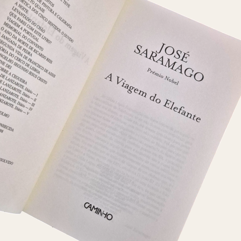 A Viagem do Elefante - José Saramago