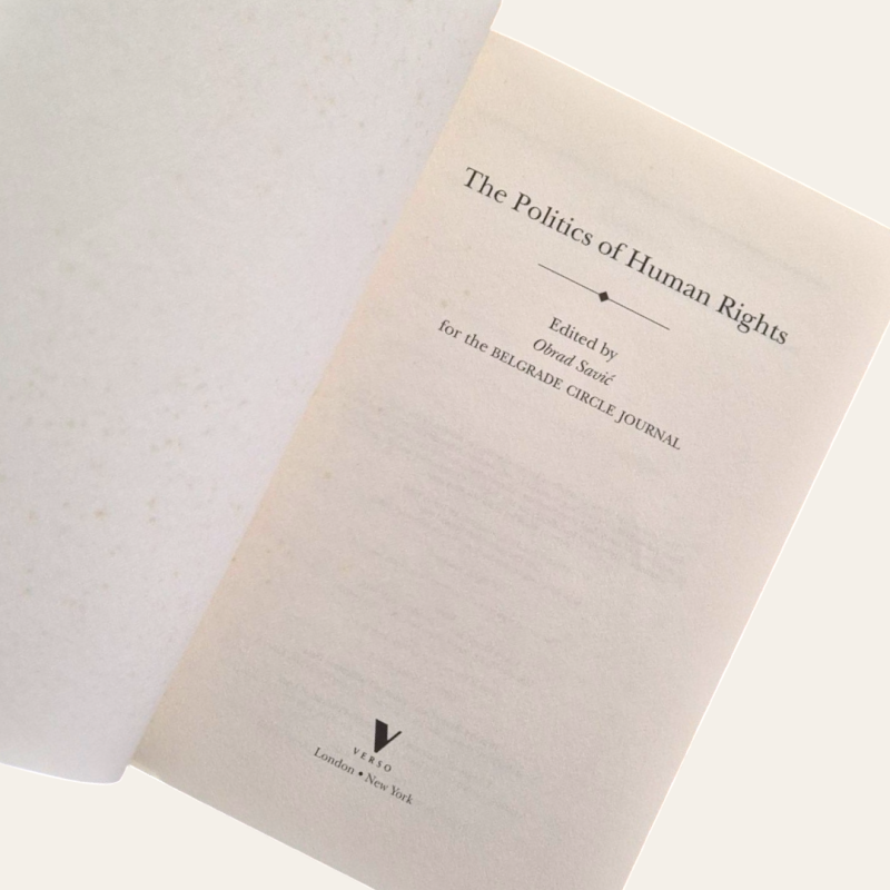 Aaron Rhodes, Aleksandar Molnar, Anthony Giddens, Antonio Cassese, Charles Taylor, Charlotte Bunch, Christopher Norris,