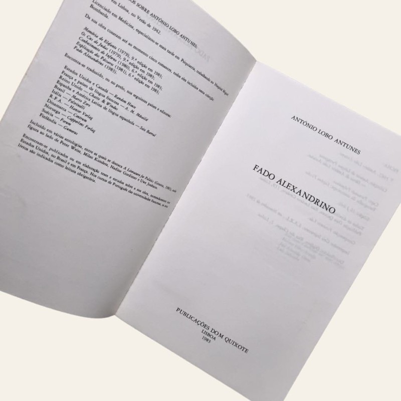 Fado Alexandrino - 1ª Edição