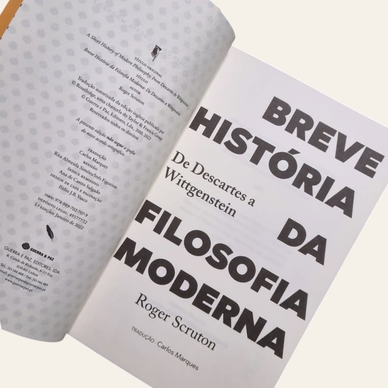 Breve História da Filosofia Moderna - De Descartes a Wittgenstein